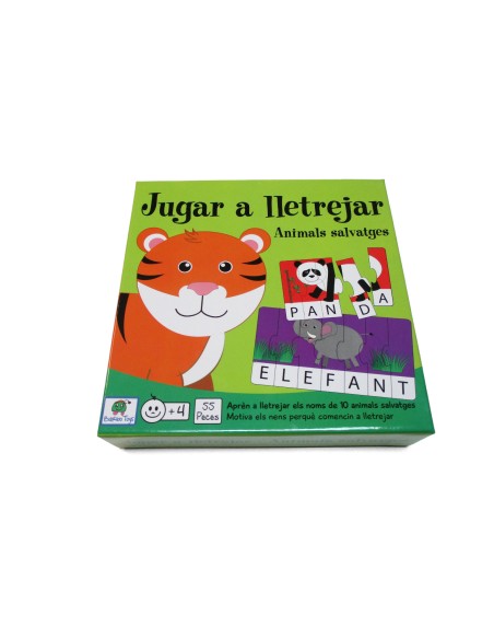 Jugar a Lletrejar Animals Salvatges - Juego en catalán
