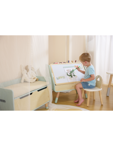 Mesa de dibujo y biblioteca 2 en 1