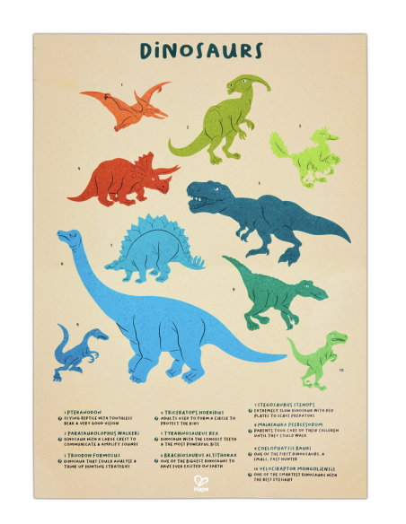 Puzle de Terra Brillant de Dinosaures - 200 pcs