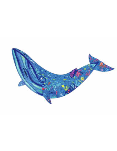 Puzle de Suelo Brillante de Ballena -...