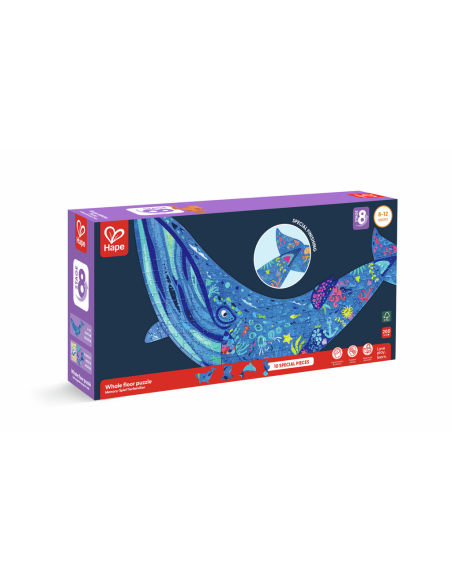 Puzle de Terra Brillant de Balena - 200 pcs