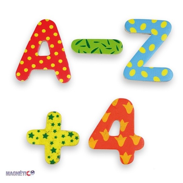 Lletres i números magnètics