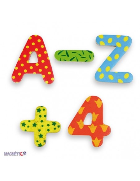 Letras y números magnéticos