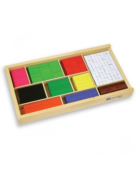 Regletas de madera de juguete