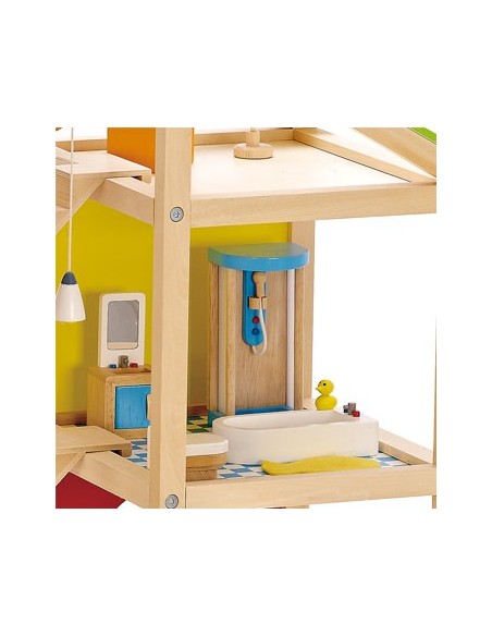 Casa de muñecas de madera