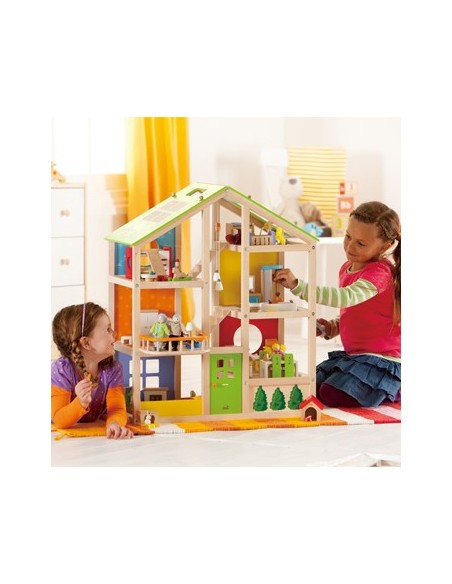 Casa de muñecas de madera