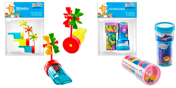 silbato y caleidoscopio cumpleaños