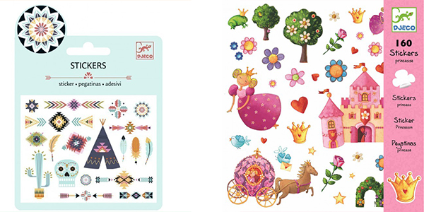 stickers variados cumpleaños djeco