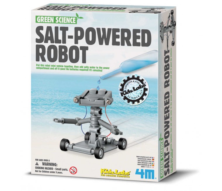 robot funciona con sal juegos ciencia