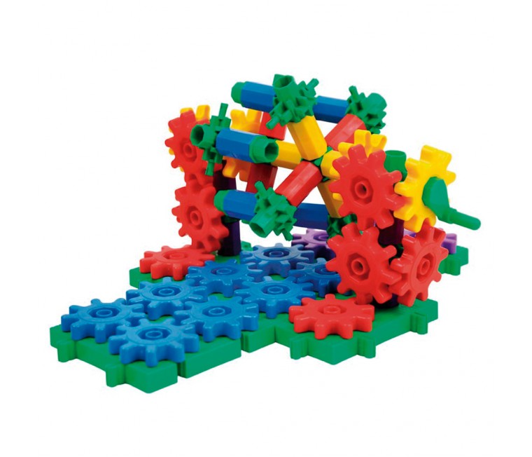 juego de construcción con engranajes