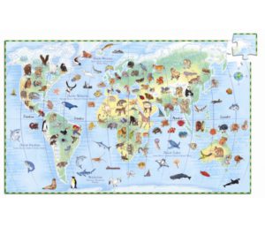 puzle animales mundo