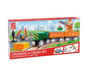 tren y grúa de carga